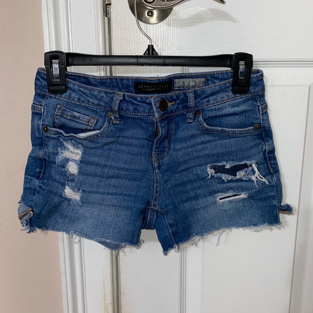 Aeropostale Midi Jean Shorts